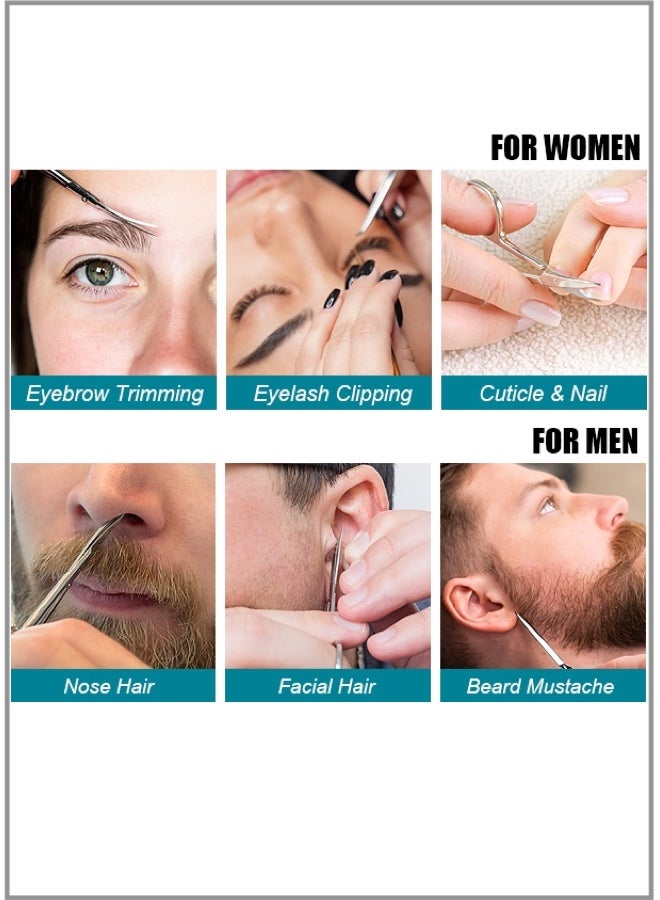 Stainless Steel Eyebrow Scissors - 2.0mm Rose Gold Type A (Header Card Pouch) - Image 3